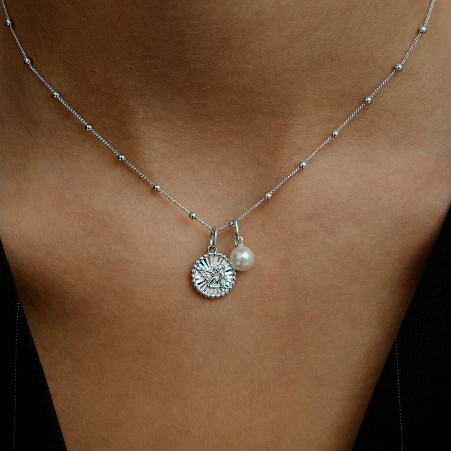 xenox-pearl-charm-925-sterlingsilber-rhodiniert-xs10521 image 3