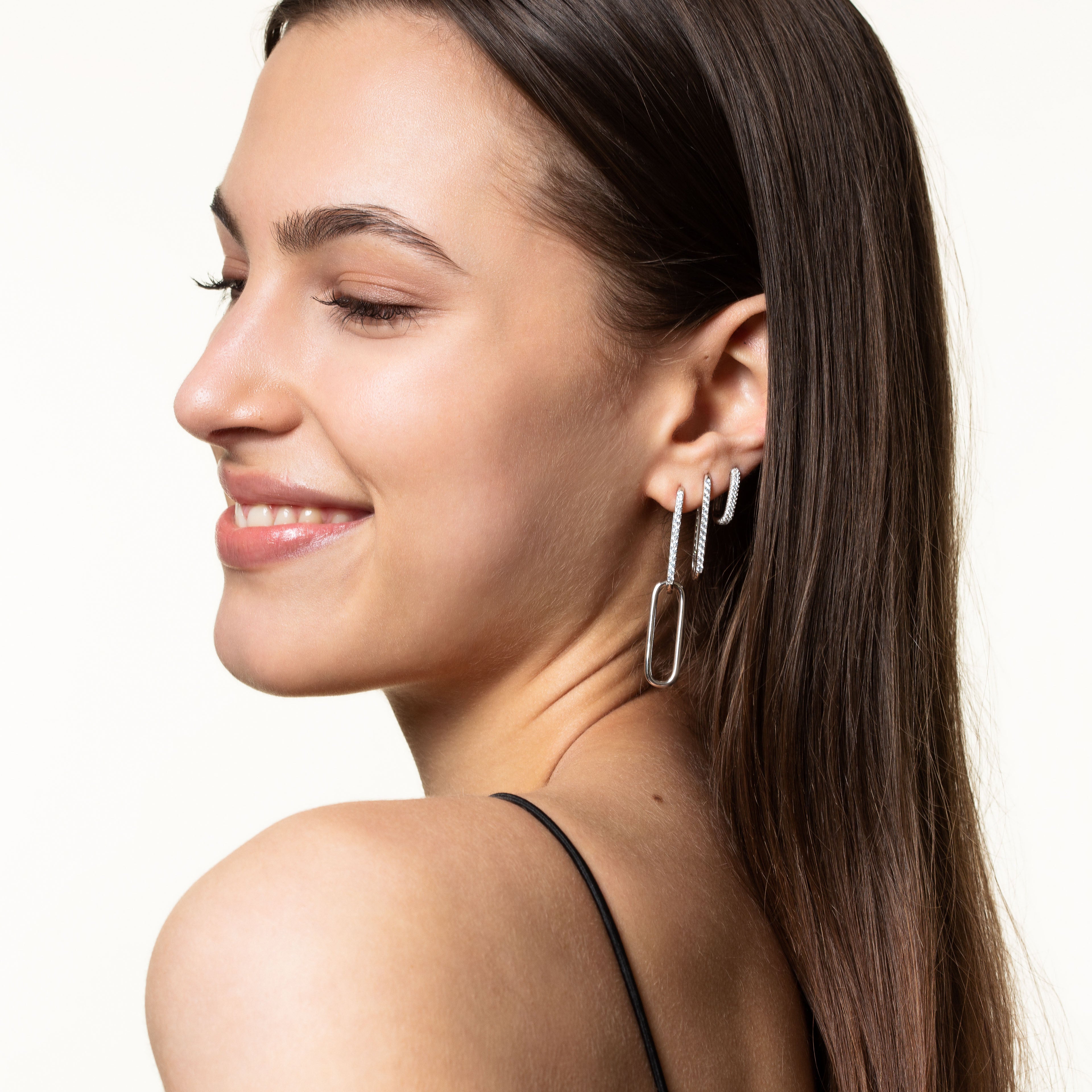 xenox-duo-link-ohrringe-925-sterlingsilber-rhodiniert-xs91487 image 5