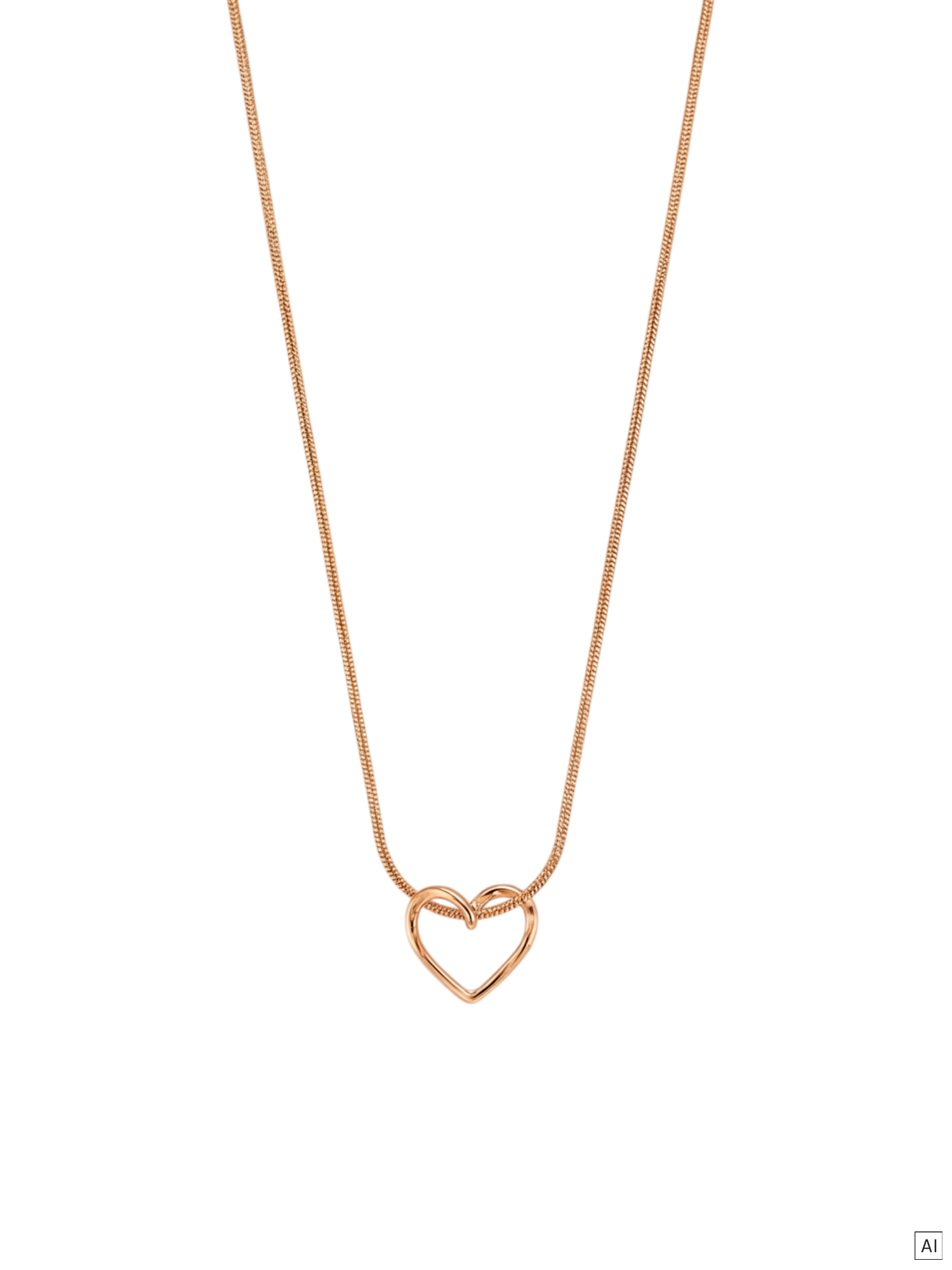 purelei-hearts-of-love-kette-schlangenkette-40-45-cm-mit-herzanh-nger image 6