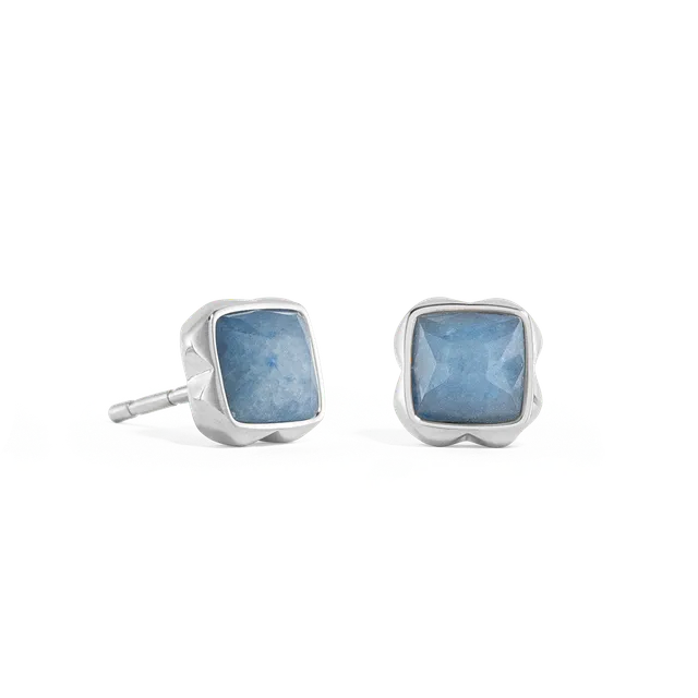 coeur-de-lion-birthstone-m-rz-ohrstecker-blauer-aventurin-silber-0-8-cm image 1