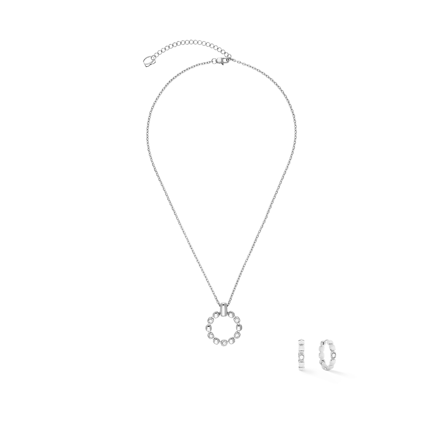 coeur-de-lion-ohrringe-creole-soft-cube-circle-glow-silber-22-mm image 3