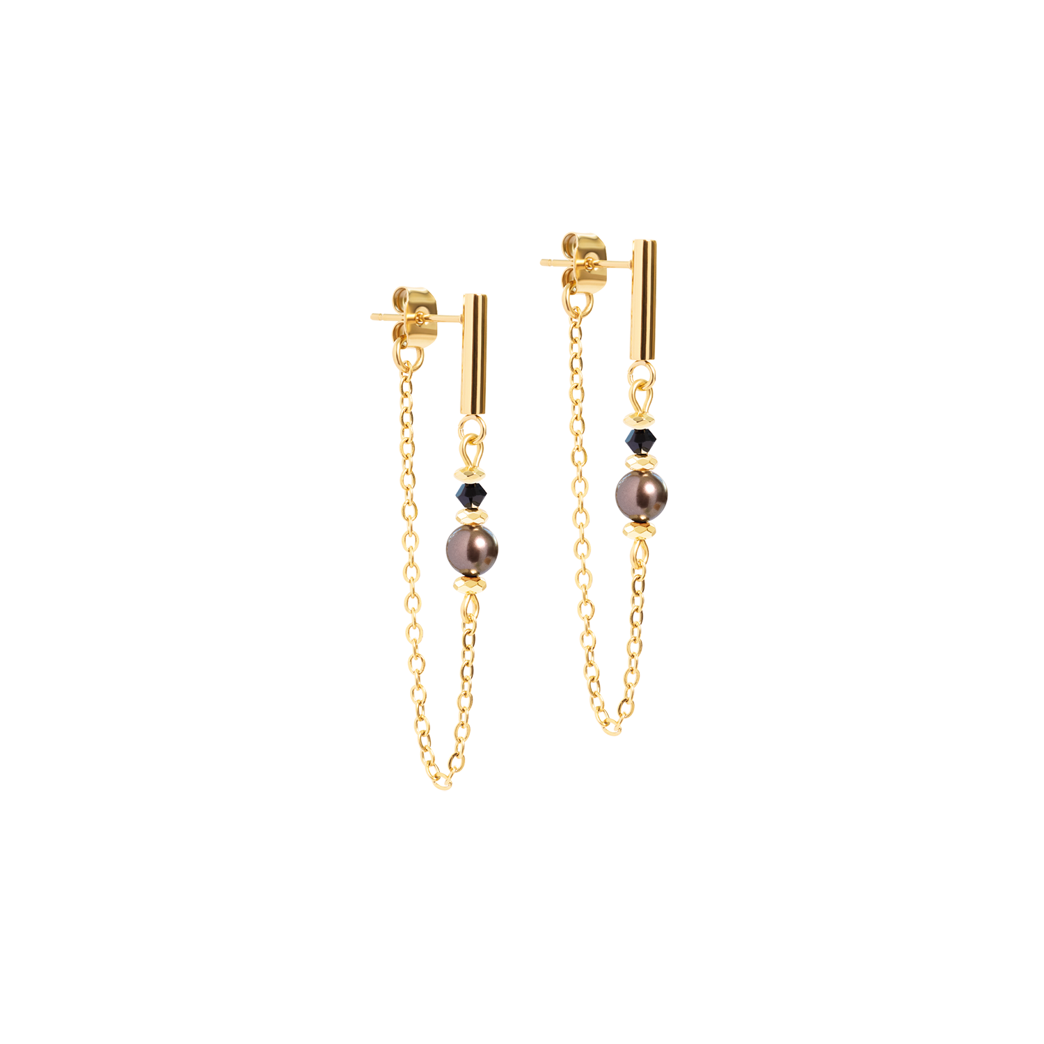 coeur-de-lion-ohrringe-slider-earth-gold-5-cm-waterfall image 1