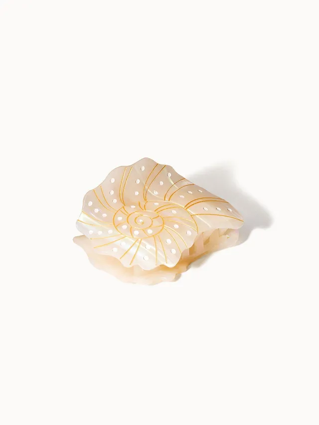 purelei-seafoam-haarklammer-84-3-mm-mit-perlmutt-design image 1