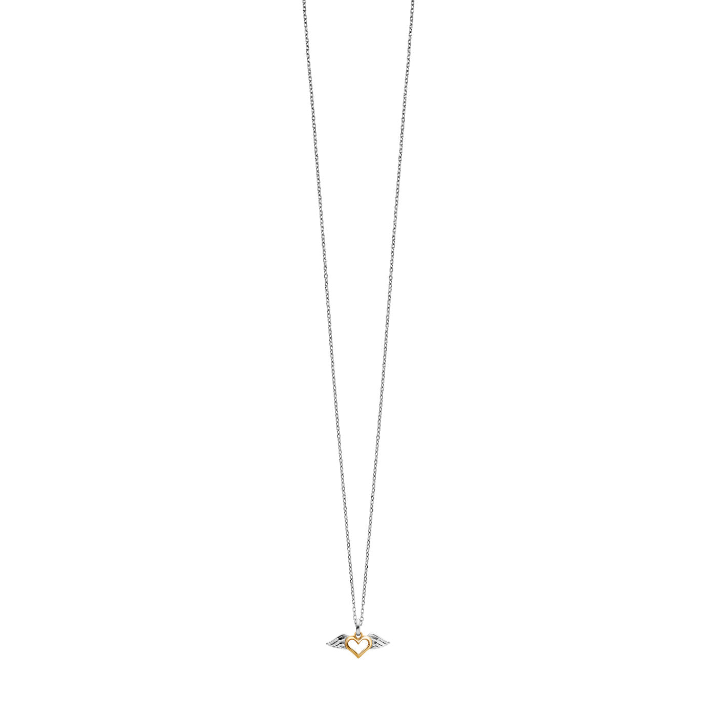 julie-julsen-kette-mit-anh-nger-heartwing-bicolor-silber-925 image 4
