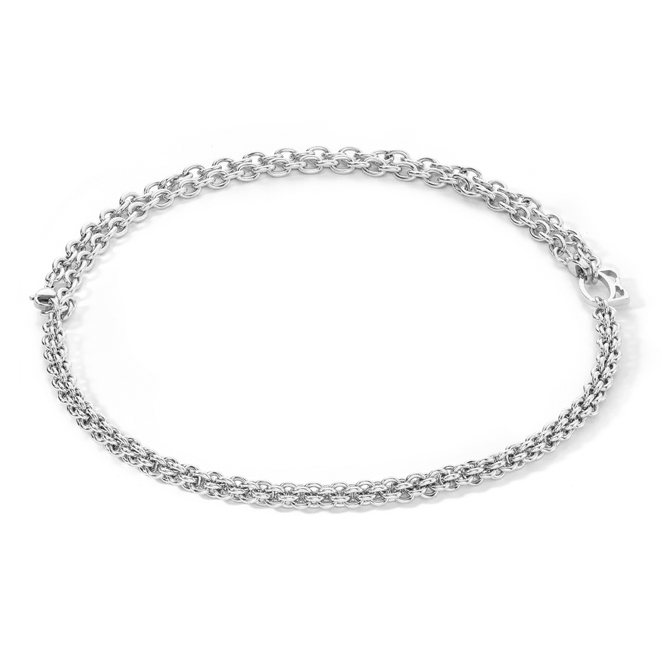 coeur-de-lion-halskette-mesh-chain-silber-essentials-multi-wear image 1
