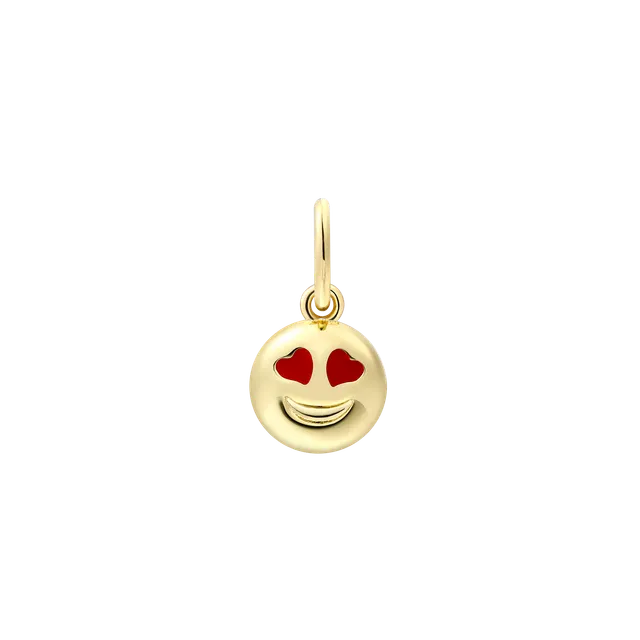 xenox-smiley-charm-925-sterlingsilber-18k-vergoldung image 1