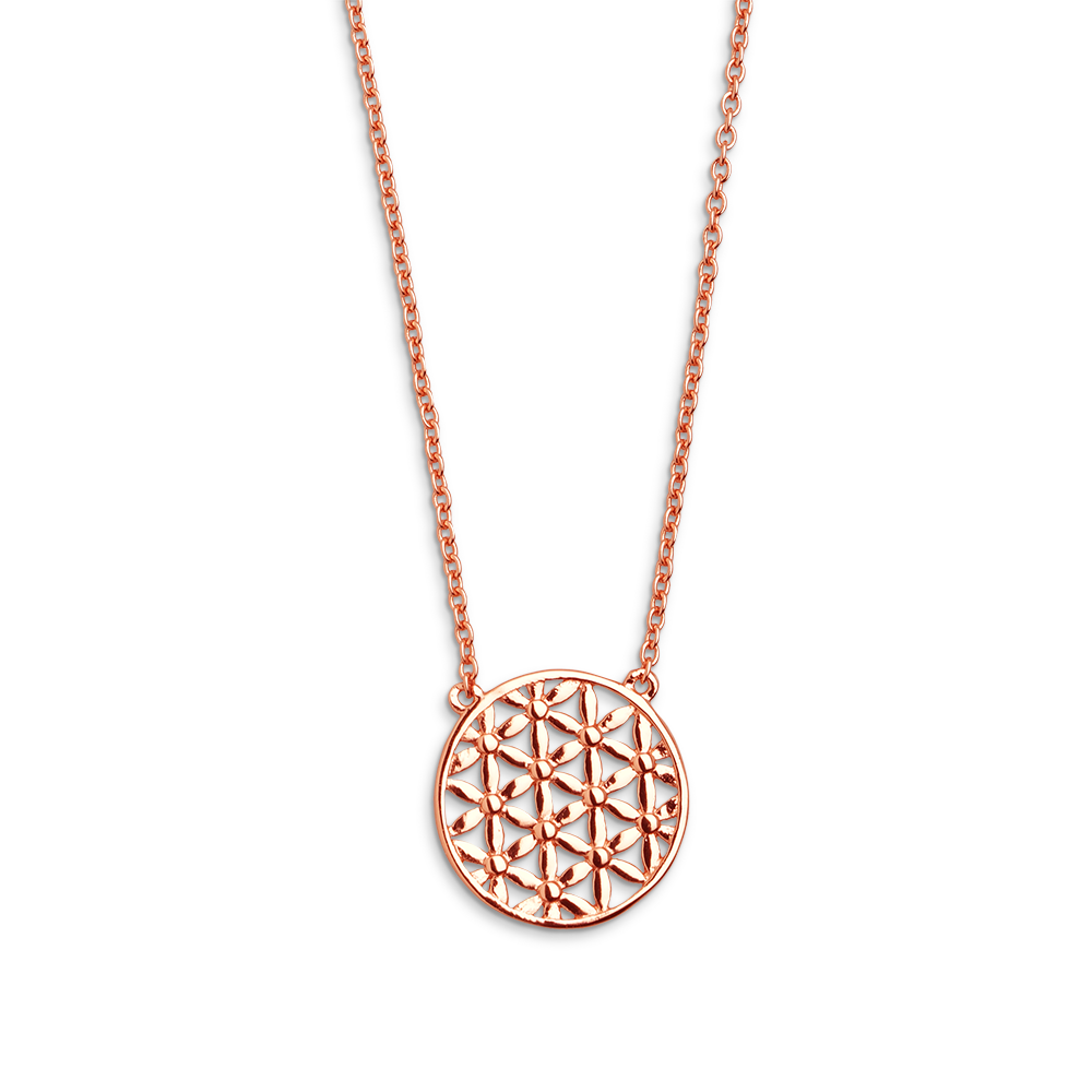 xenox-lebensblume-halskette-925-sterlingsilber-rhodiniert image 3