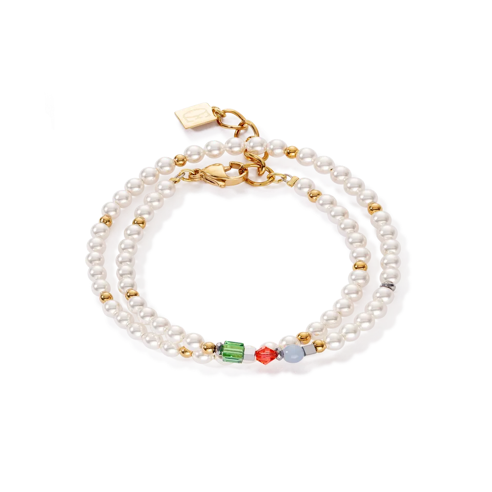 coeur-de-lion-princess-pearls-armband-wrap-around-gold-multicolor image 1