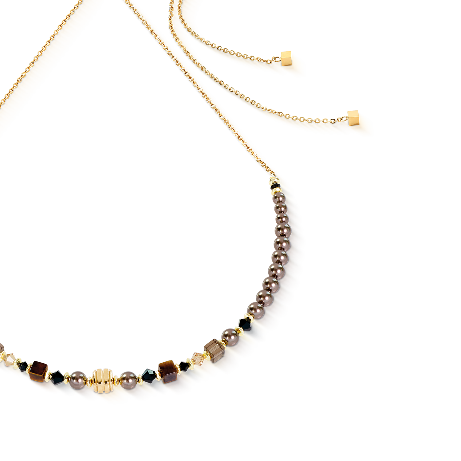 coeur-de-lion-halskette-slider-wave-earth-gold-30-70-cm image 2