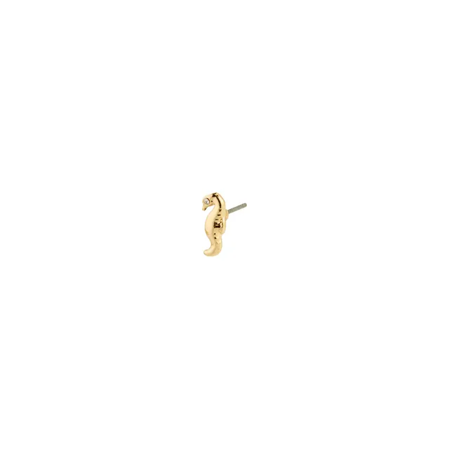 pilgrim-lyric-einzel-ohrring-seepferdchen-goldplattiert image 1
