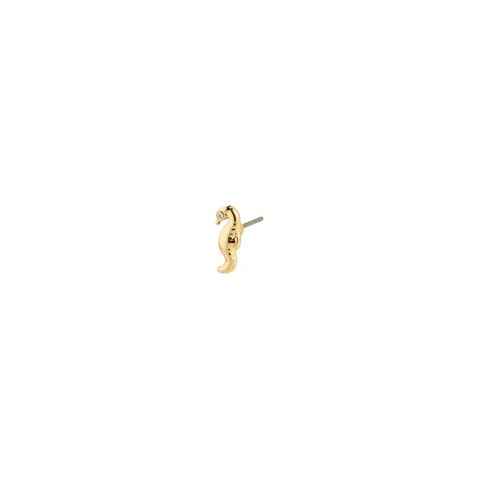 pilgrim-lyric-einzel-ohrring-seepferdchen-goldplattiert image 1