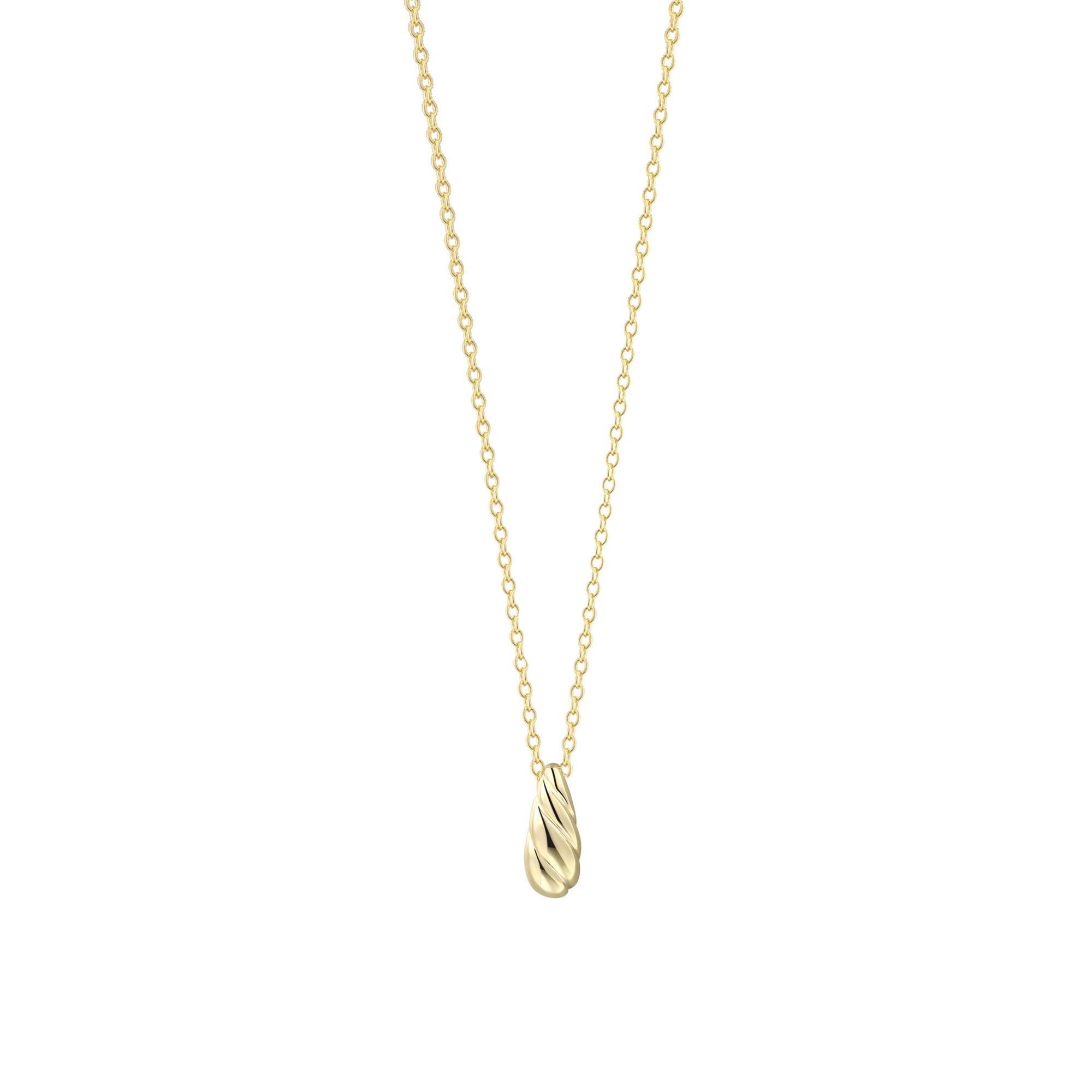 xenox-sculpted-halskette-925-sterlingsilber-rhodiniert-mit-tropfen-anh-nger image 2