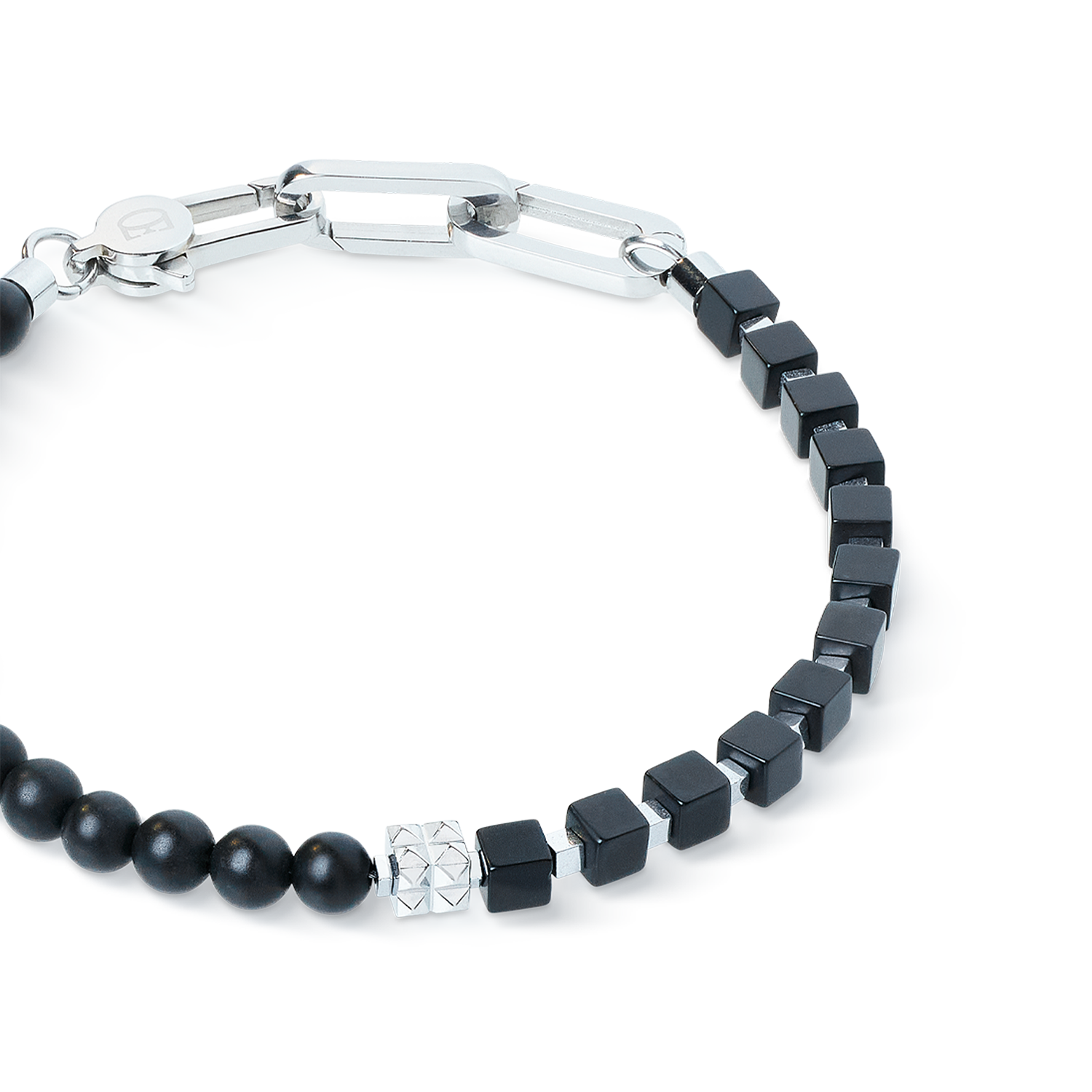 coeur-de-lion-armband-spikes-fusion-onyx-schwarz-silber image 2