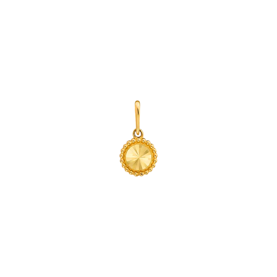 xenox-fine-round-dot-anh-nger-585-gelbgold image 1