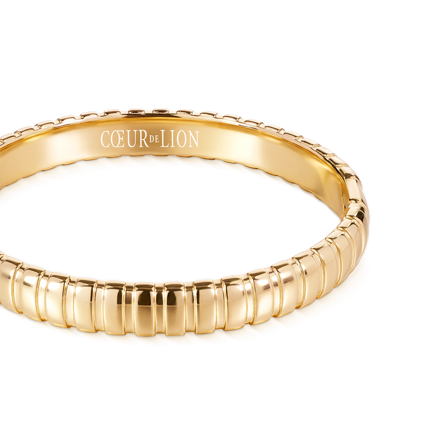 coeur-de-lion-structure-armreif-gold-19-cm-edelstahl image 4