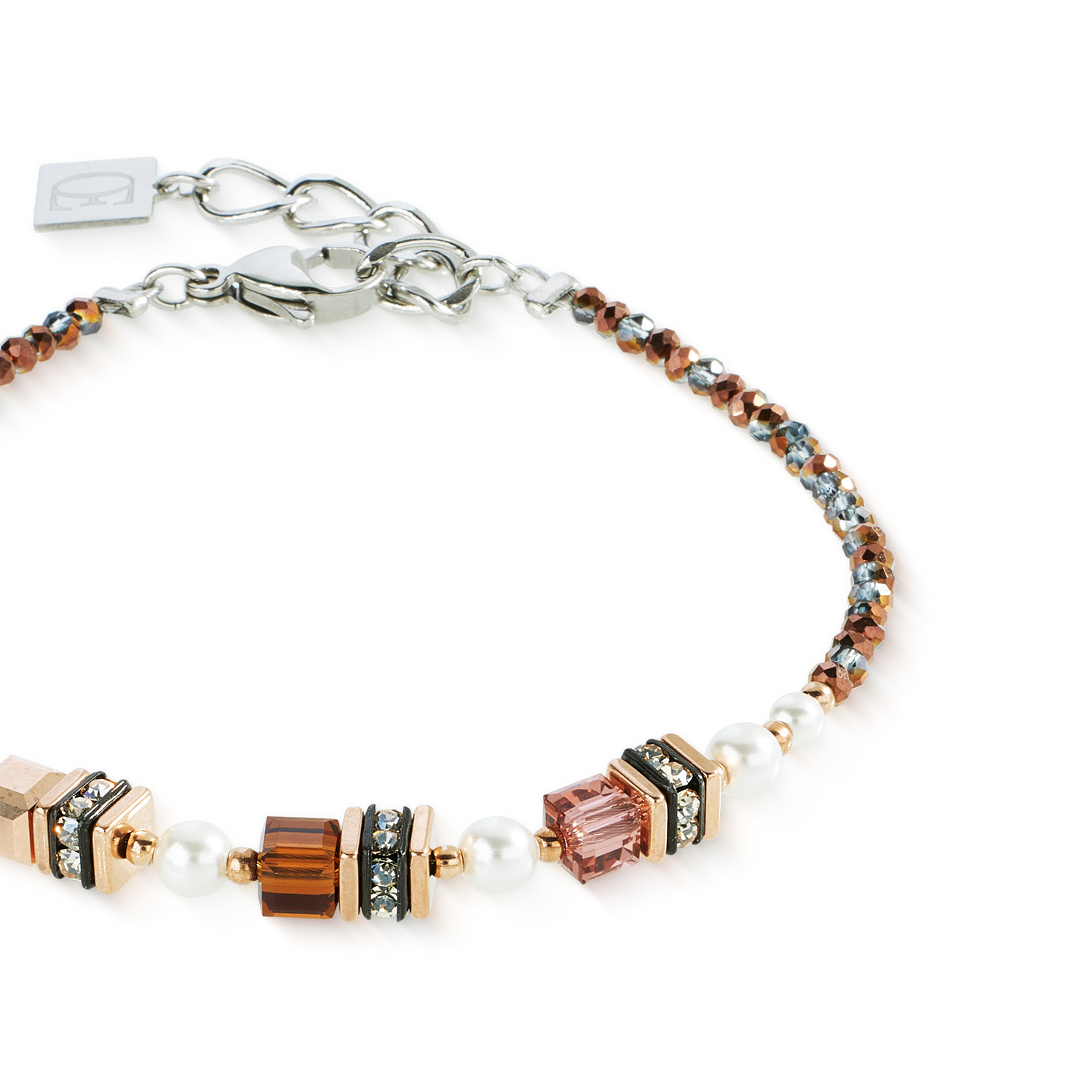 coeur-de-lion-iconic-armband-sparkling-princess-mocha-mousse image 2