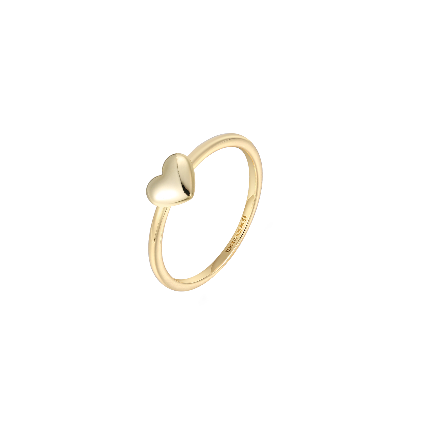xenox-heart-ring-925-sterlingsilber-rhodiniert image 2