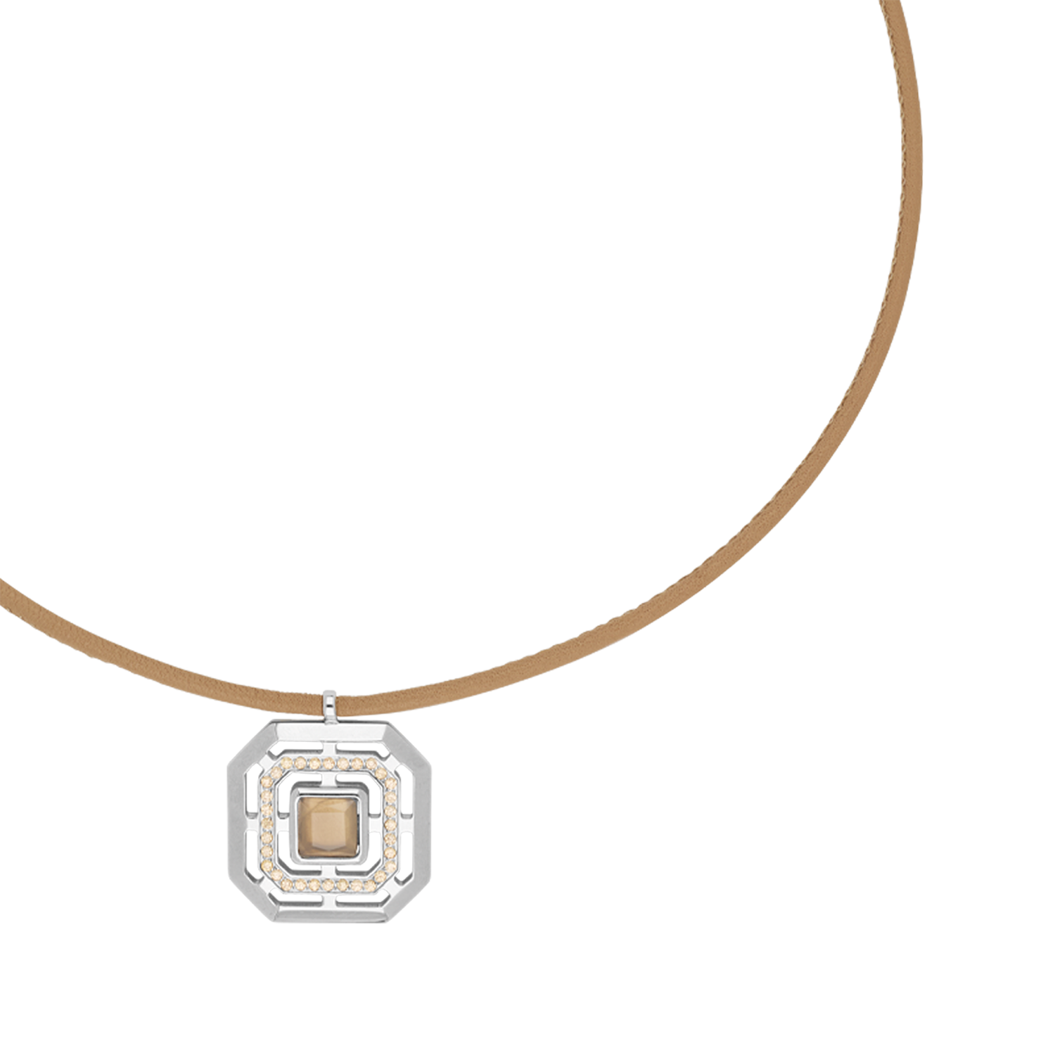 coeur-de-lion-halskette-amulett-icon-frame-soft-sand-silber-42-cm image 2