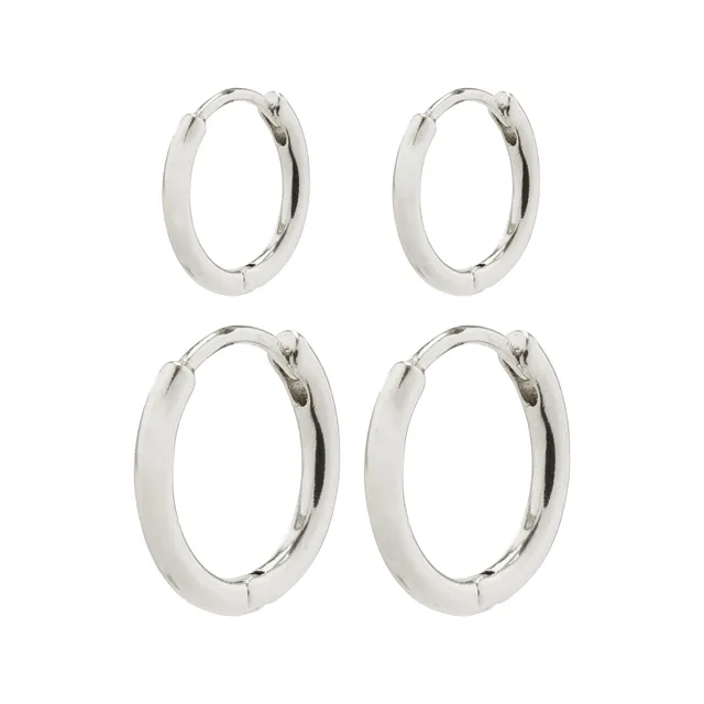 pilgrim-ariella-huggie-creolen-2-in-1-set-versilbert image 1