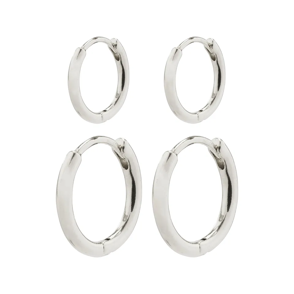 pilgrim-ariella-huggie-creolen-2-in-1-set-versilbert image 1