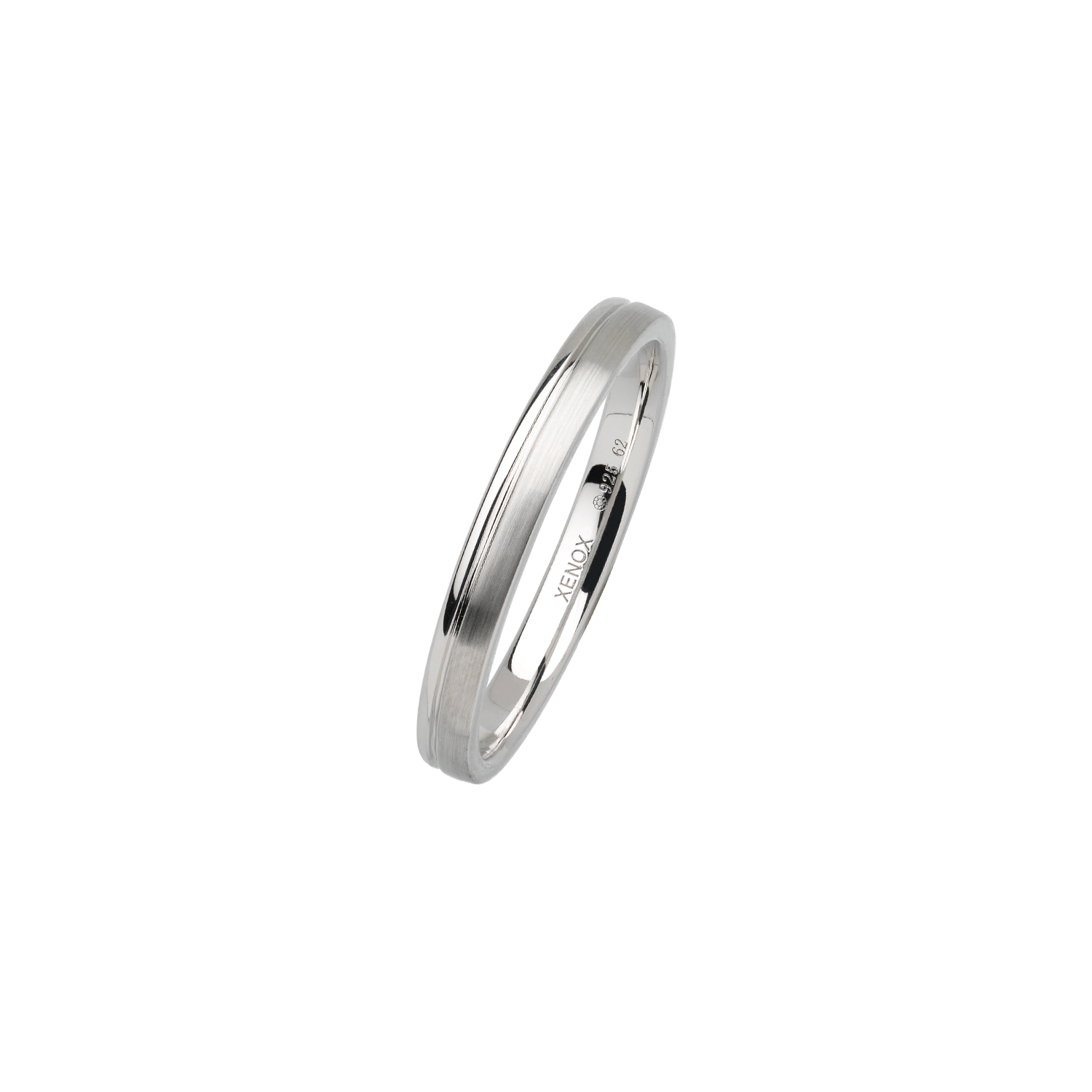xenox-partnerring-xs9105-58-aus-925-sterlingsilber-rhodiniert image 1
