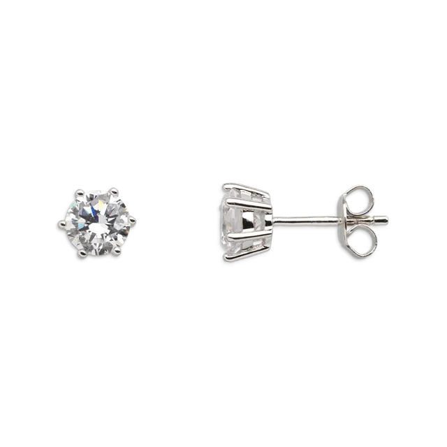xenox-krappe-ohrringe-925-sterlingsilber-rhodiniert-mit-zirkonia-3 image 1