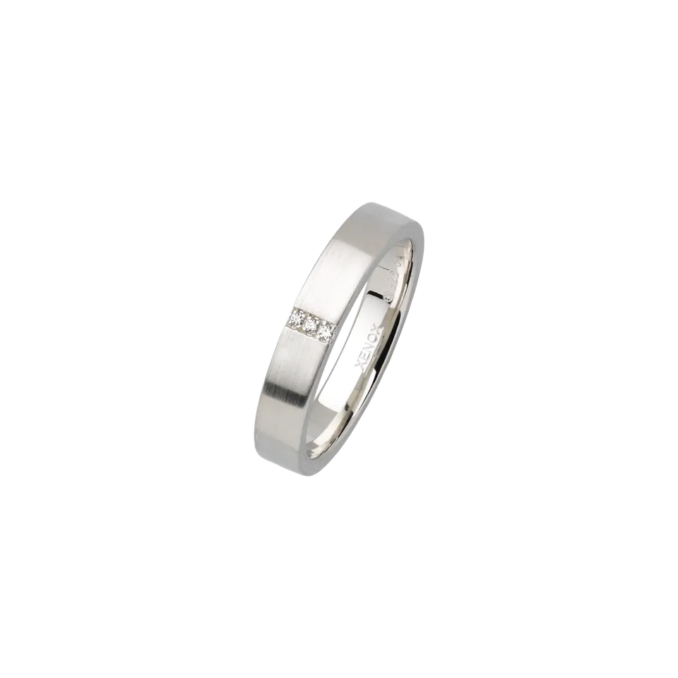 xenox-partnerring-925-sterlingsilber-rhodiniert-mit-zirkonia-xs9108-48 image 1