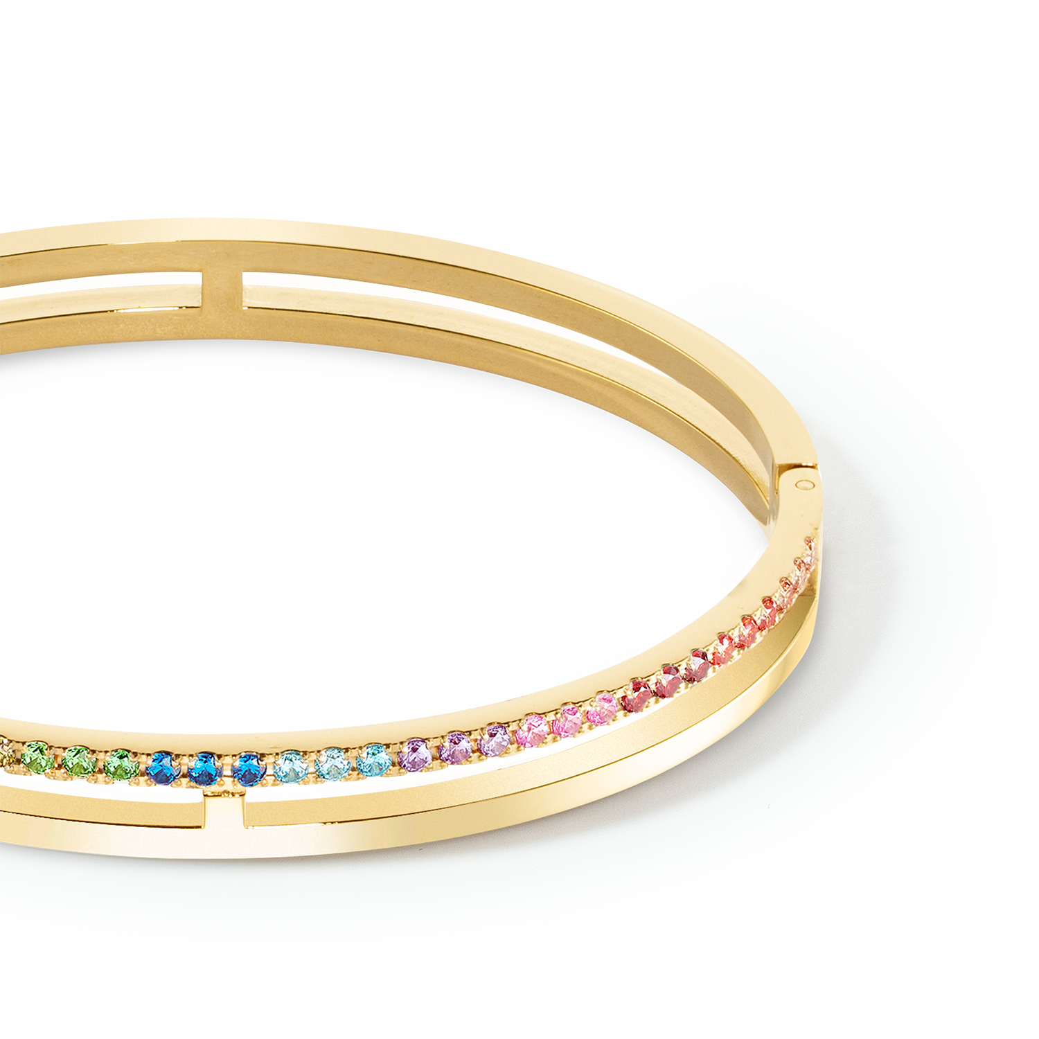 coeur-de-lion-eternal-unity-armreif-gold-rainbow-zirkonia image 2