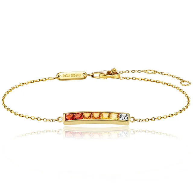 julie-julsen-armband-crystal-line-vergoldet-mit-6-natursteinen image 1