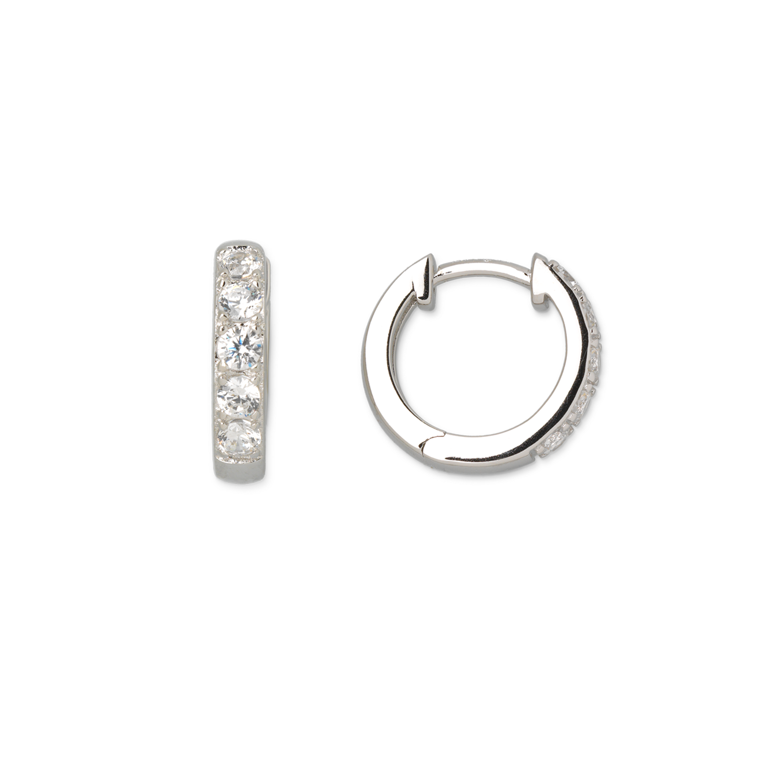 xenox-creolen-925-sterlingsilber-rhodiniert-mit-zirkonia-xs8654 image 1