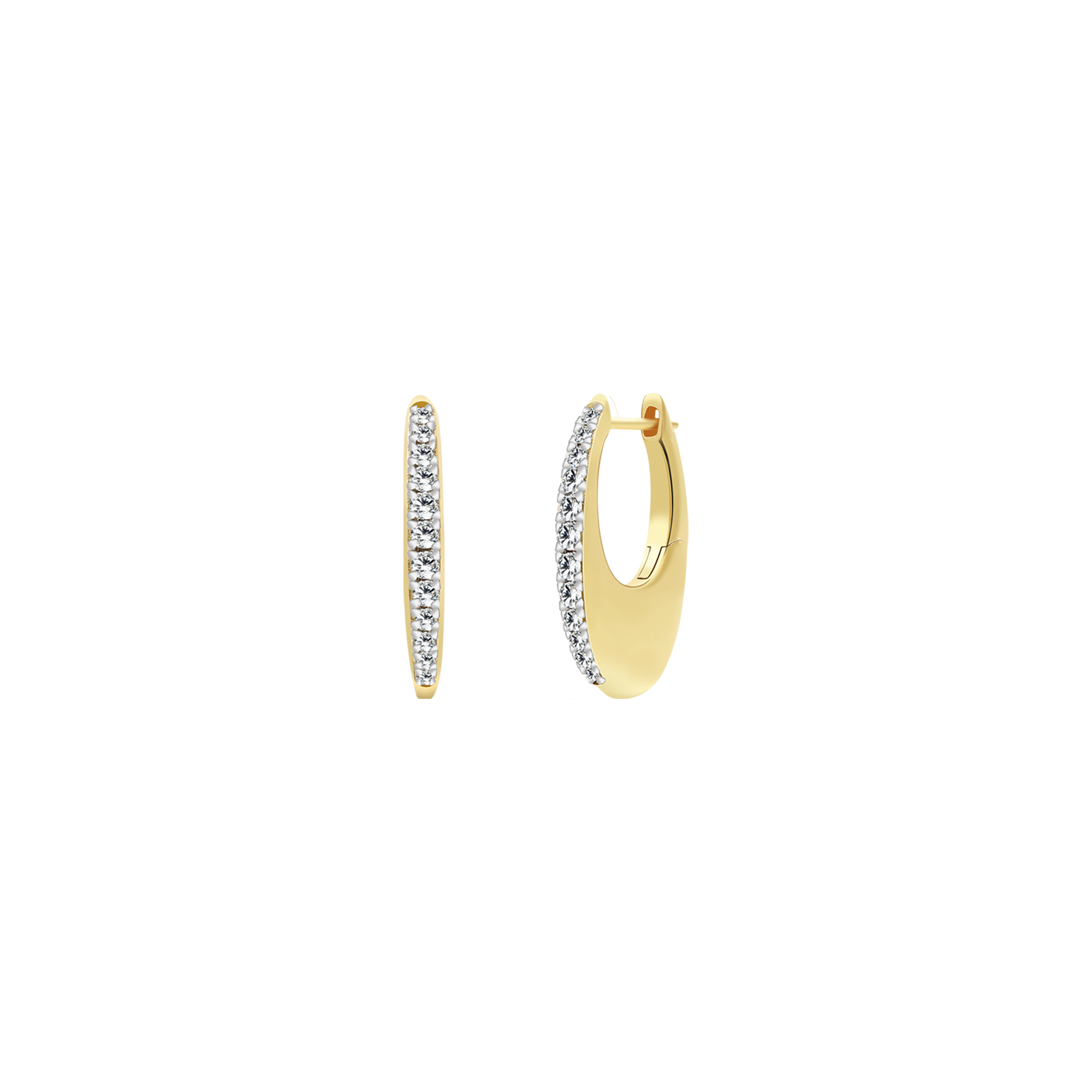 xenox-grace-creolen-925-sterlingsilber-rhodiniert-oval-mit-zirkonia image 2