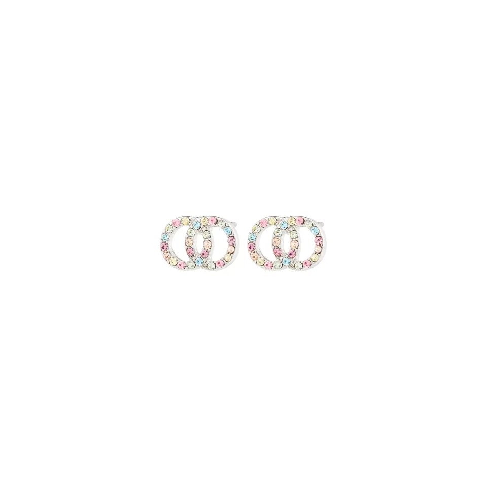pilgrim-jolina-ohrstecker-versilbert-multicolor image 1