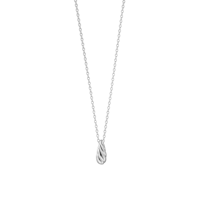 xenox-sculpted-halskette-925-sterlingsilber-rhodiniert-mit-tropfen-anh-nger image 1