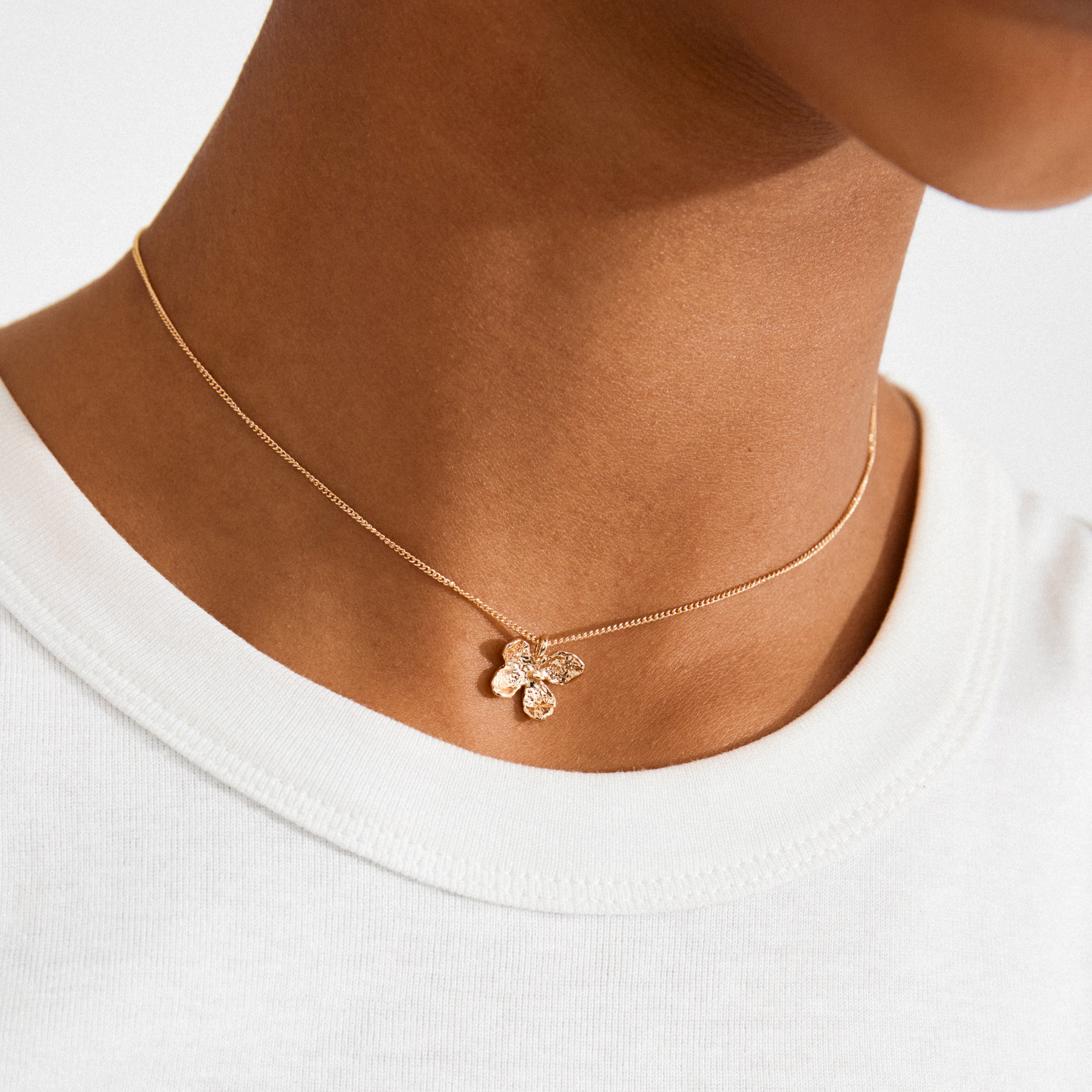 pilgrim-ajani-halskette-gold-plattiert-mit-blumen-anh-nger image 4