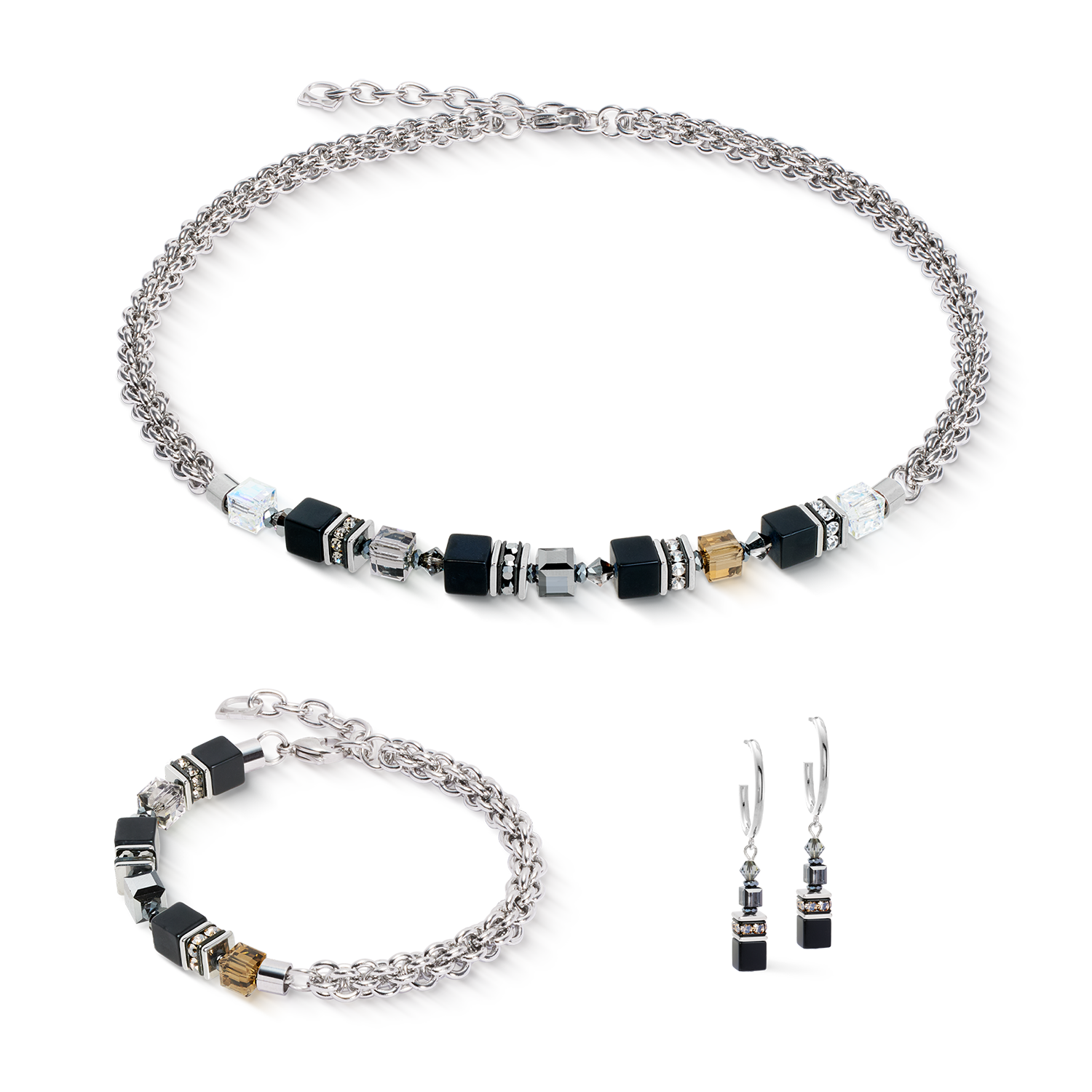 coeur-de-lion-geocube-fusion-winter-armband-silber-schwarz image 3