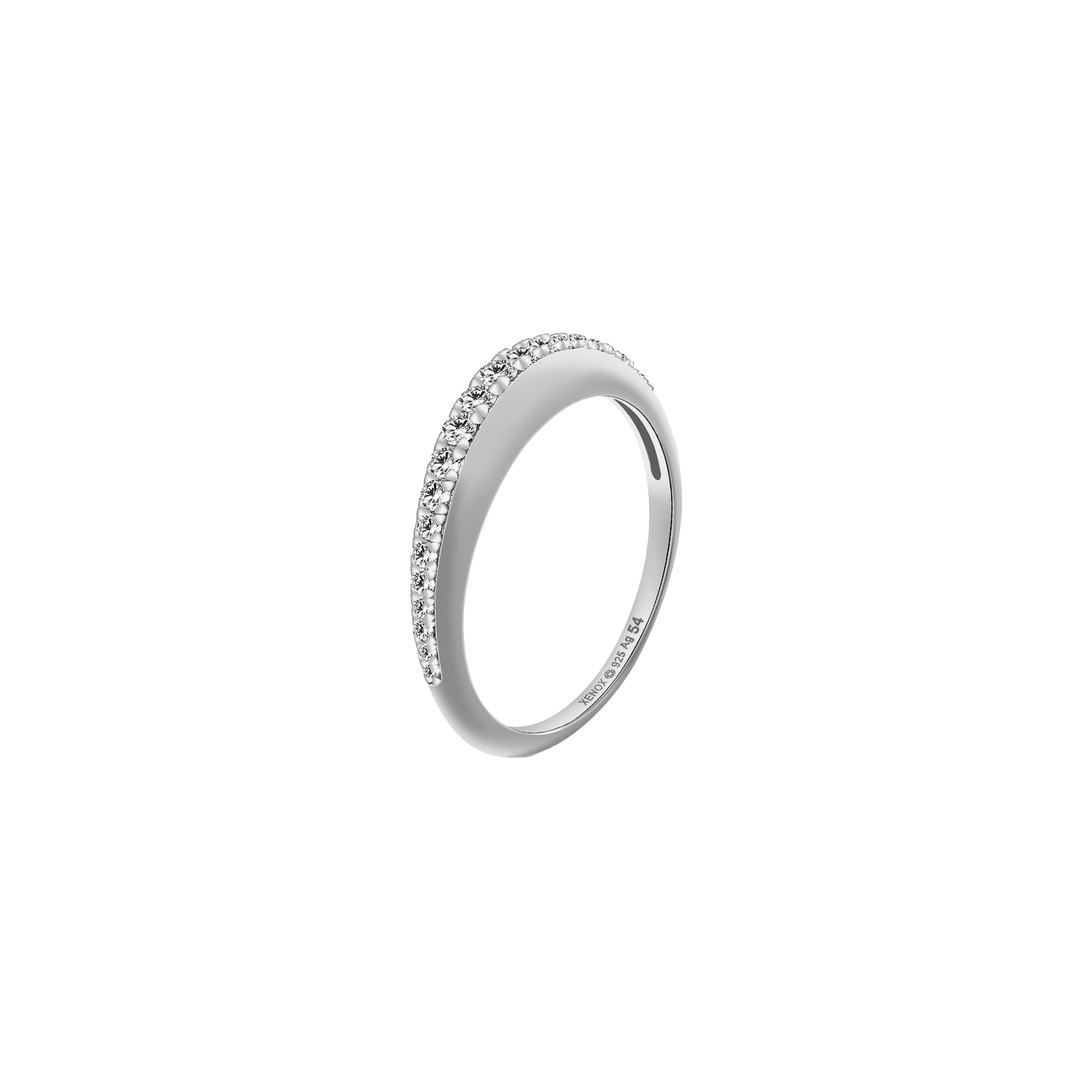 xenox-grace-ring-925-sterlingsilber-rhodiniert-mit-zirkonia image 1