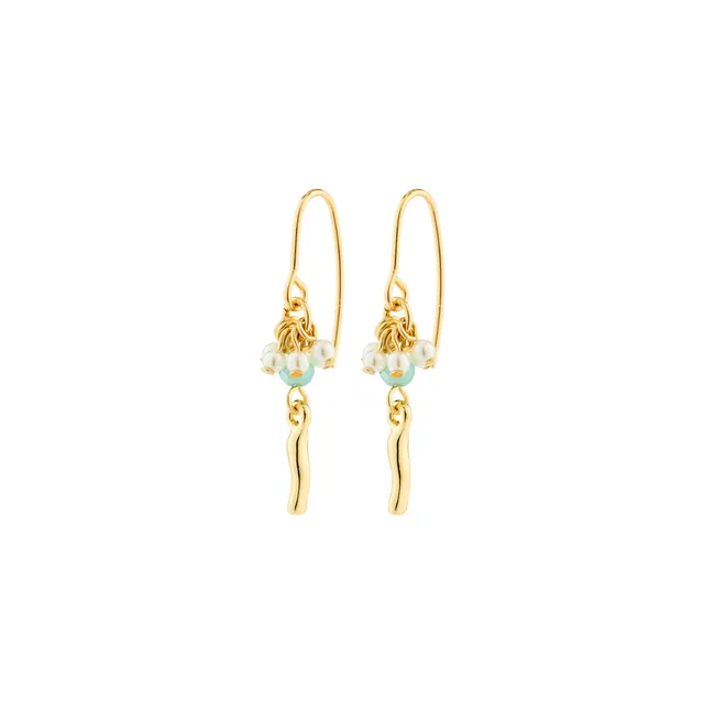 pilgrim-amarin-ohrringe-goldplattiert-mit-perlen-und-aqua-charms image 1