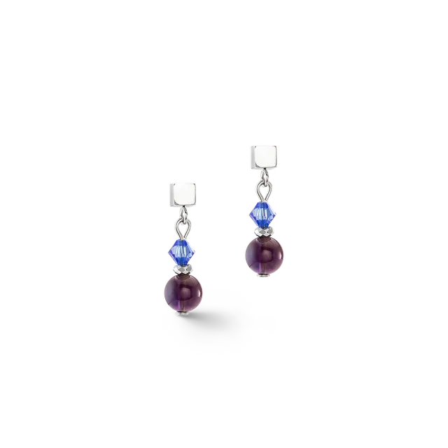 coeur-de-lion-festive-spheres-ohrringe-silber-royal-amethyst image 1