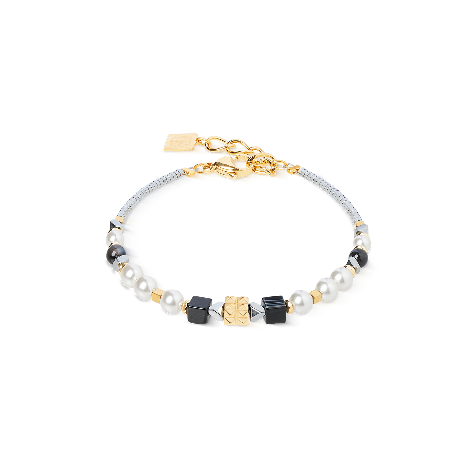 coeur-de-lion-armband-modern-elegance-spikes-gold image 1