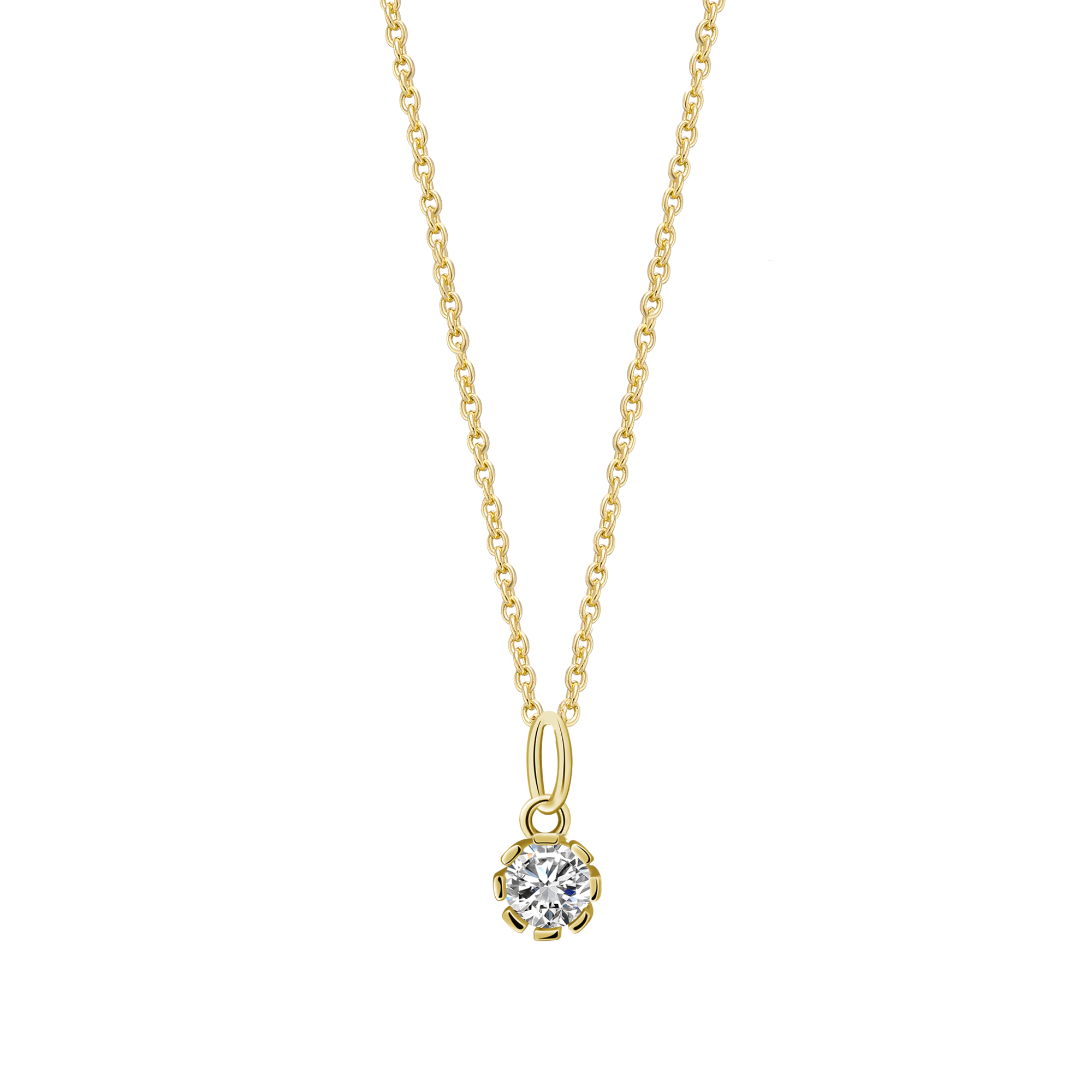 xenox-pure-essentials-halskette-925-sterlingsilber-rhodiniert-mit-zirkonia-xs106-2 image 2