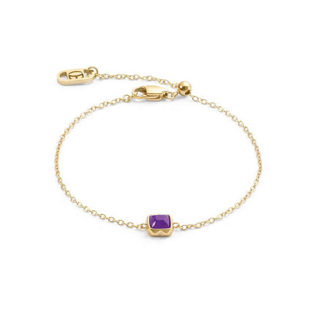 coeur-de-lion-birthstone-februar-armband-sugilith-gold image 1