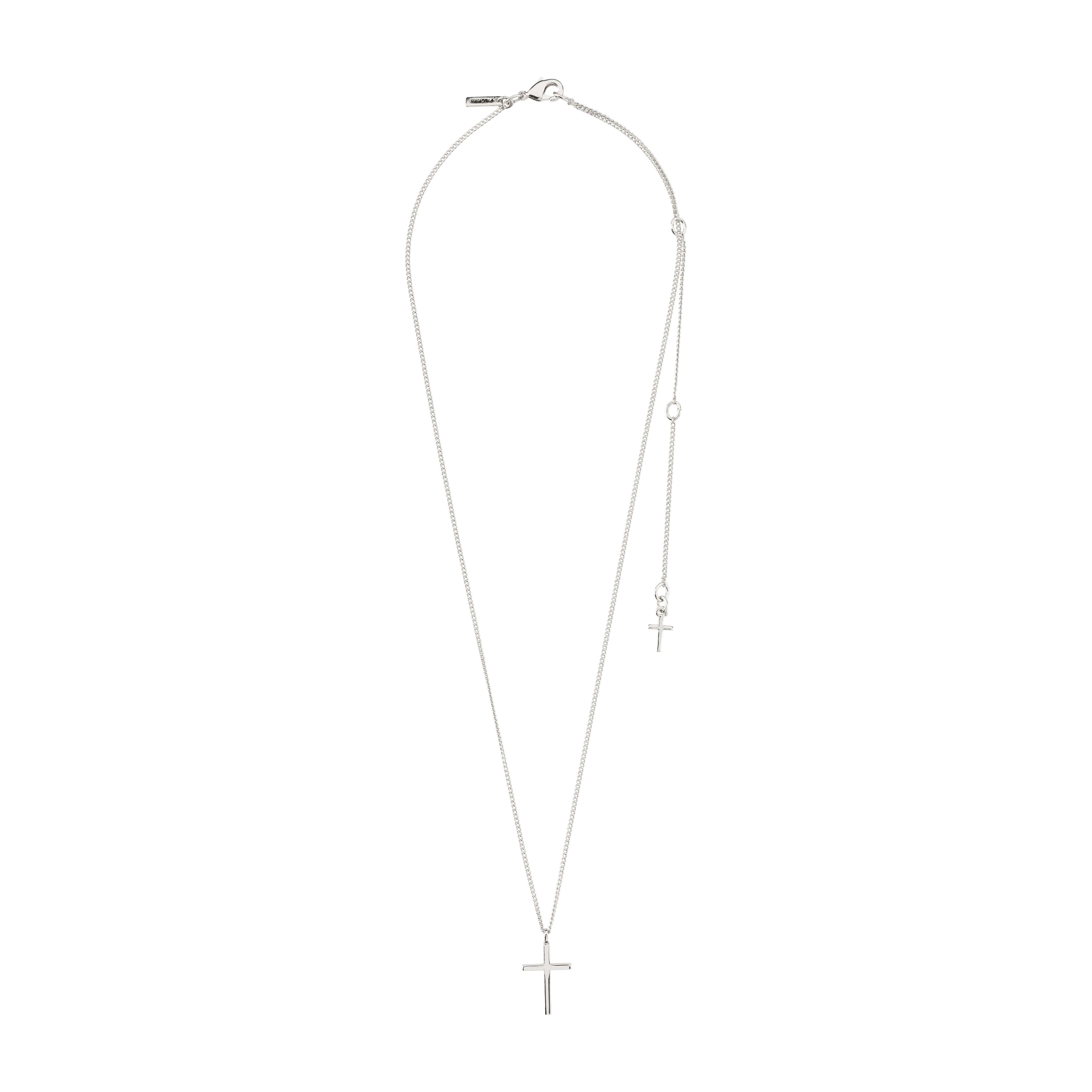 pilgrim-flynn-halskette-versilbert-mit-kreuzanh-nger-40-12-cm image 7