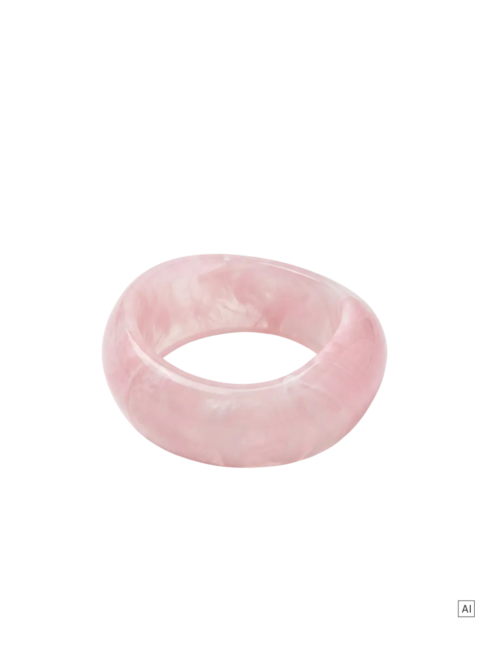 purelei-colorful-big-bangle-armreif-aus-harz-in-rosa-hellblau-beige image 1