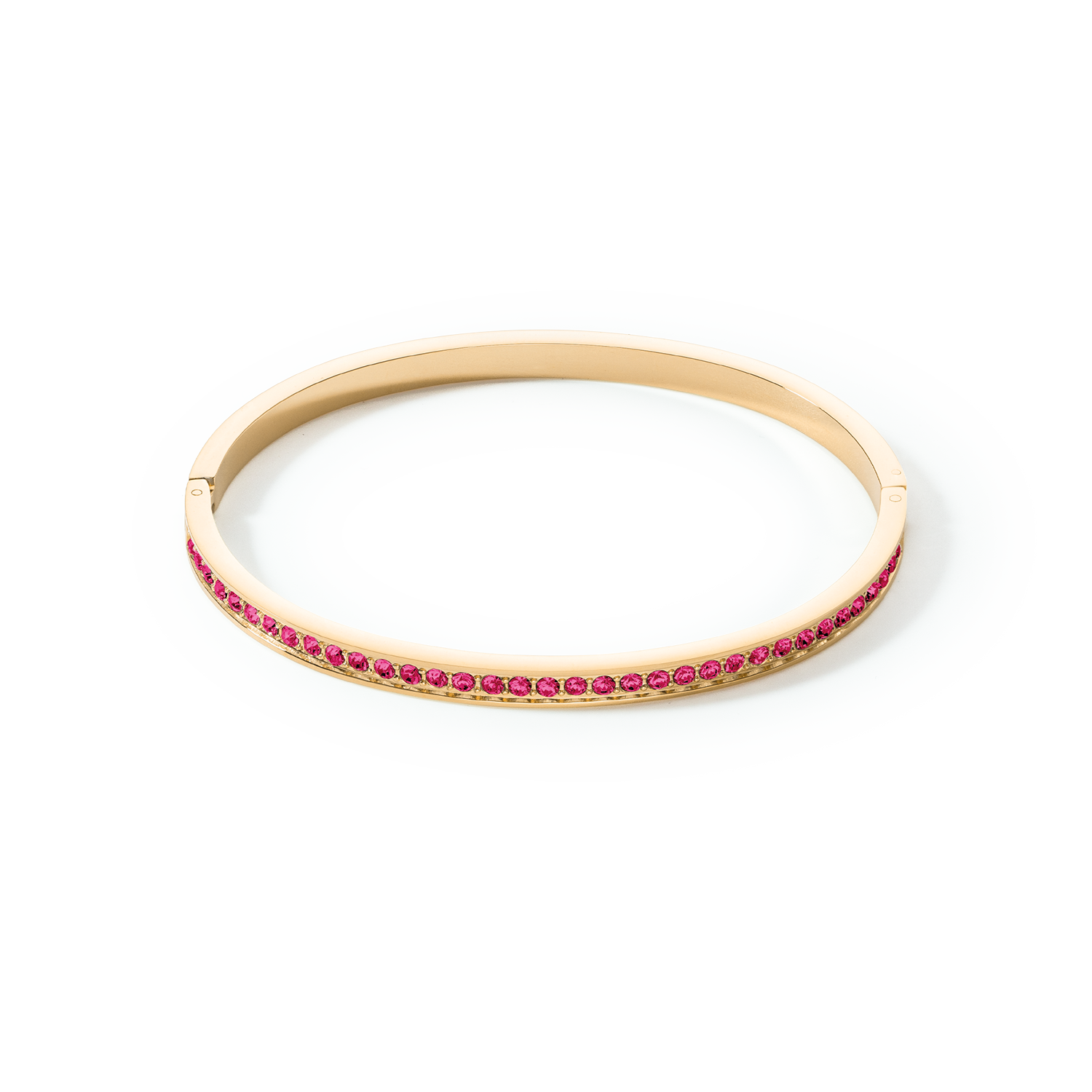 coeur-de-lion-armreif-edelstahl-kristalle-gold-pink-17-cm image 1