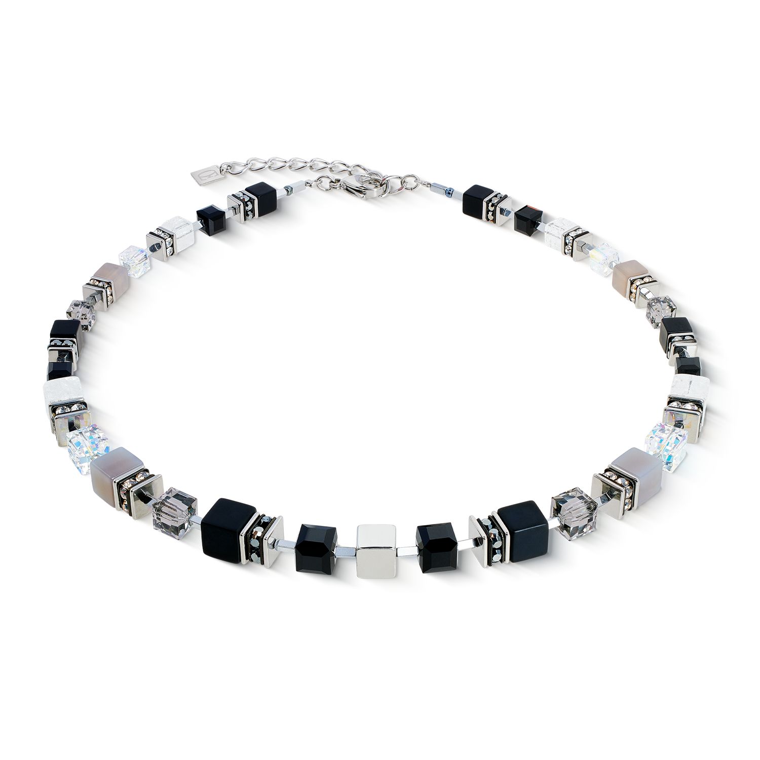 coeur-de-lion-geocube-precious-statement-halskette-crystal-shadow image 1