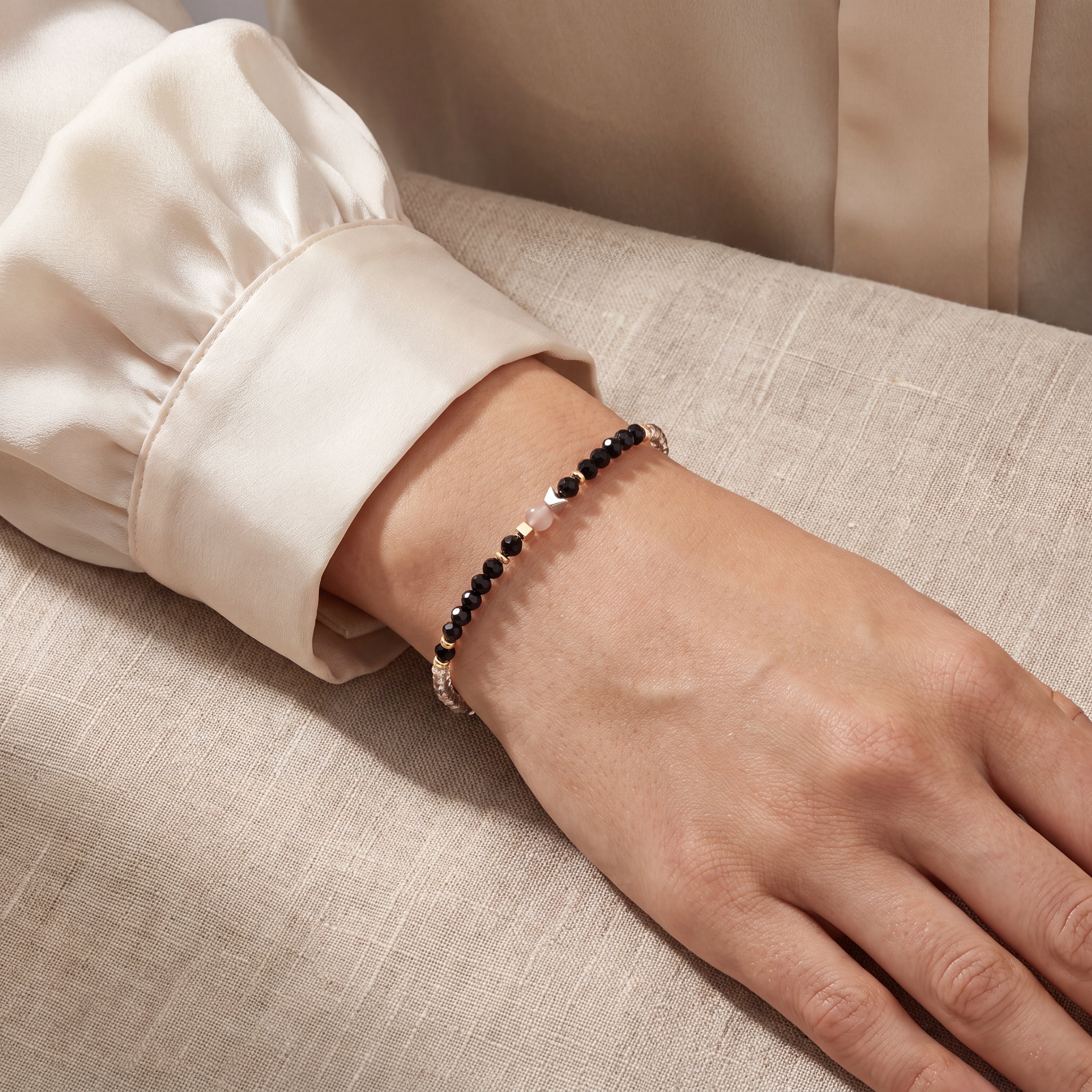 coeur-de-lion-armband-amulett-modern-future-gold-schwarz-17-5-cm image 4