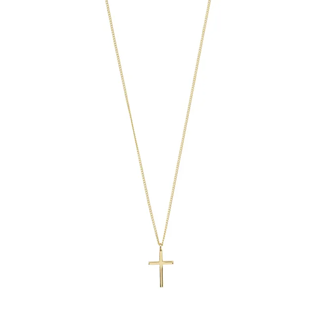 pilgrim-flynn-halskette-gold-plated-mit-kreuz-anh-nger-40-cm-12-cm image 1