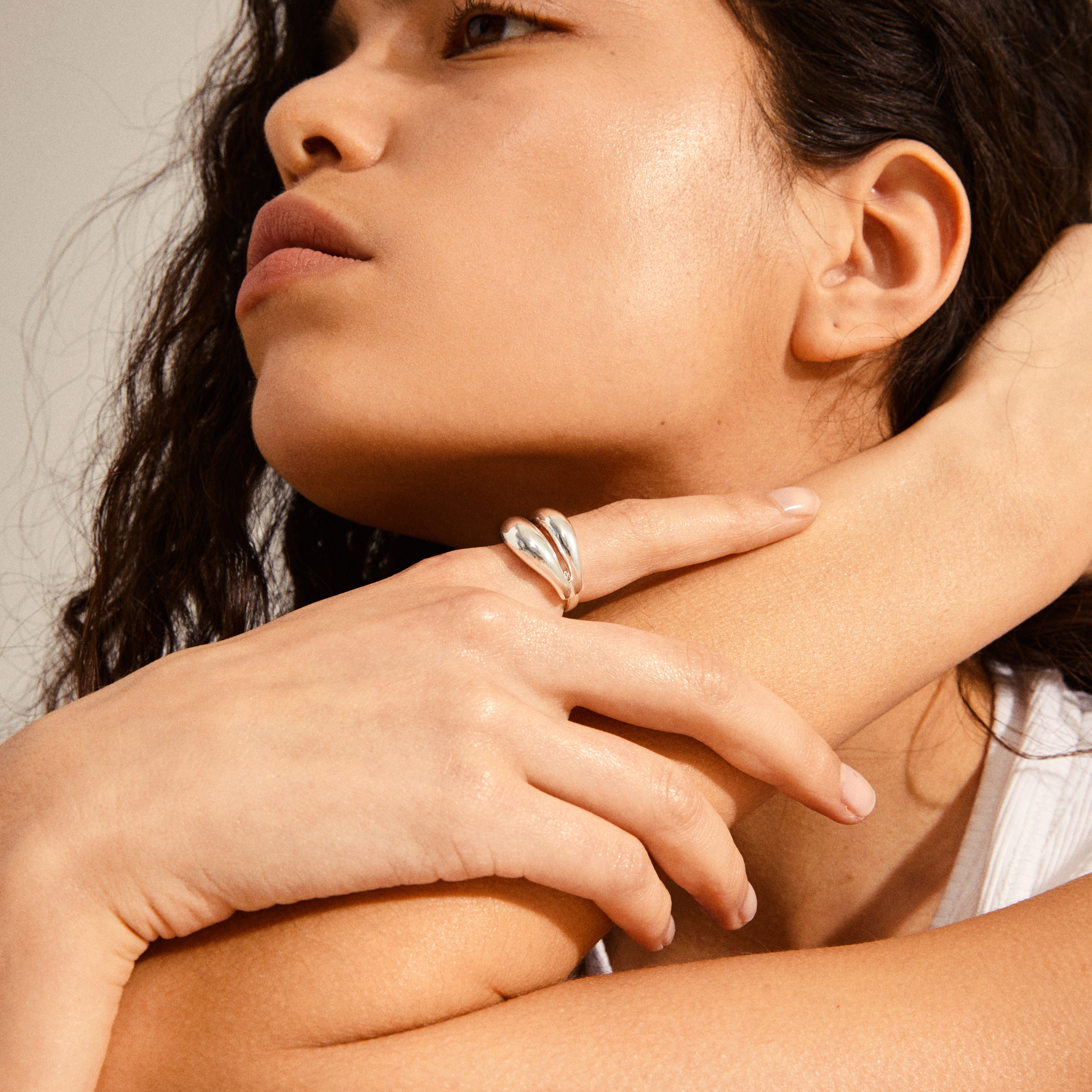 pilgrim-reconnect-chunky-statement-ring-versilbert image 3
