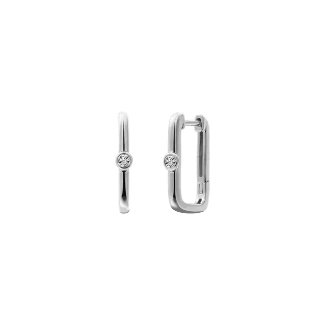 xenox-linked-ohrringe-creolen-925-sterlingsilber-rhodiniert-mit-zirkonia image 1