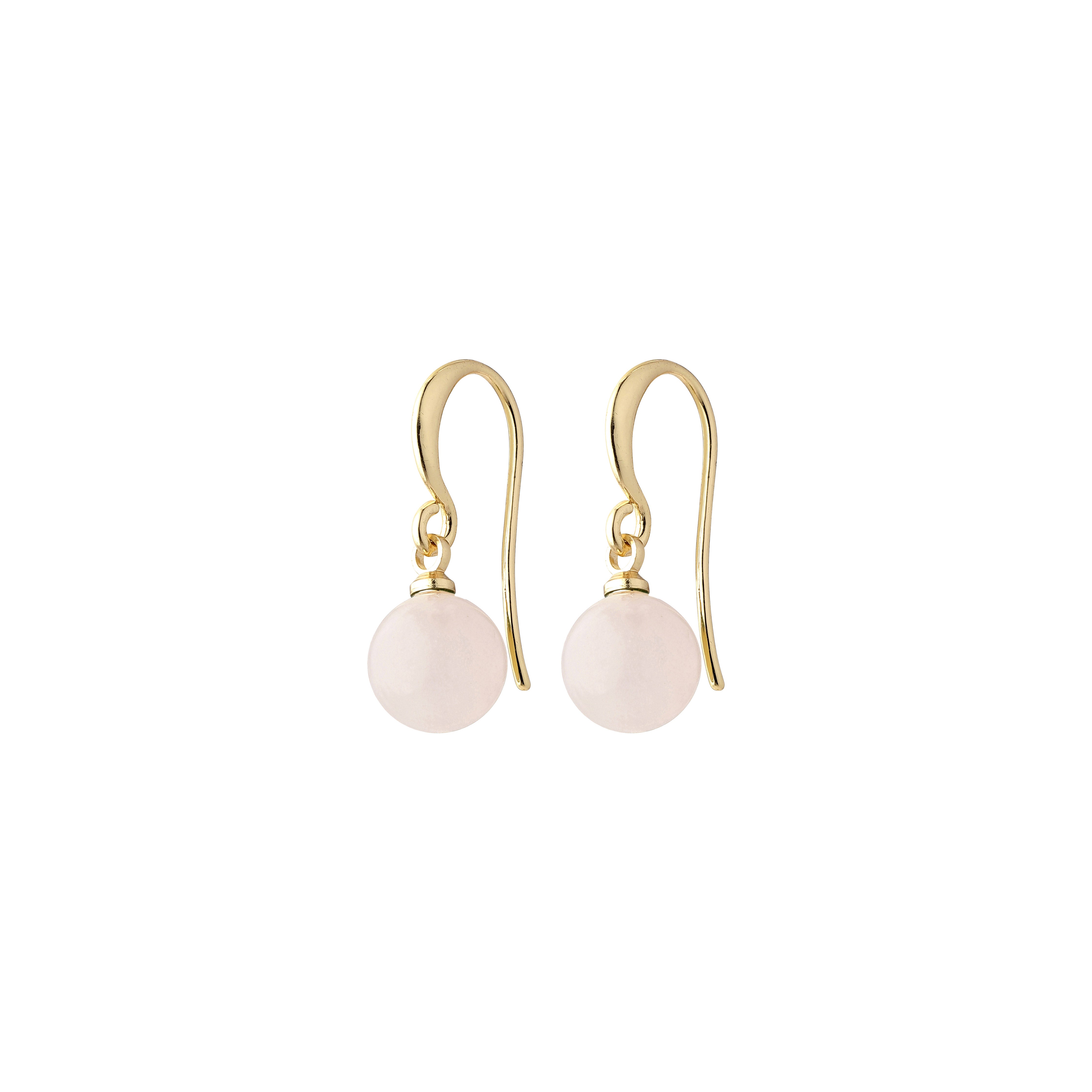 pilgrim-goldie-ohrringe-rosa-goldplattiert-rosenquarz image 1